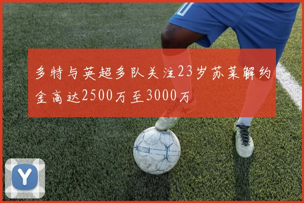 多特与英超多队关注23岁苏莱解约金高达2500万至3000万